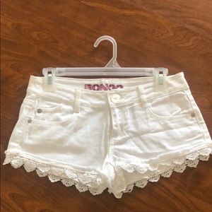 White short shorts